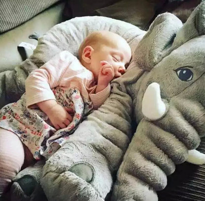 New Arrival 60CM One Piece Gray Elephant Plush Doll With Long Nose Cute PP Cotton Stuffed Baby Super Soft Elephants Toys WJ346