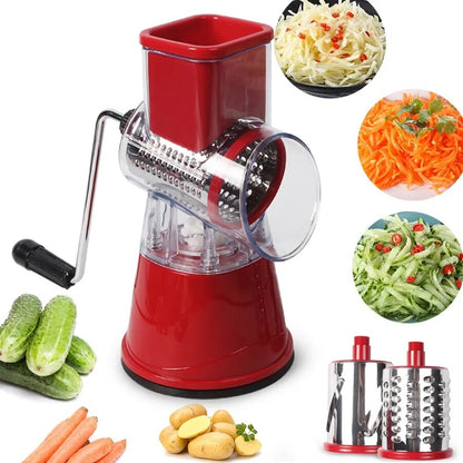 DUOLVQI Manual Vegetable Cutter Slicer Kitchen Tools Multi-functional Round Mandoline Slicer Potato Cheese Kitchen Gadgets